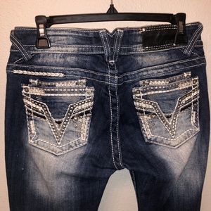 Vigoss Embellished Dublin Boot Cut Jeans - 27